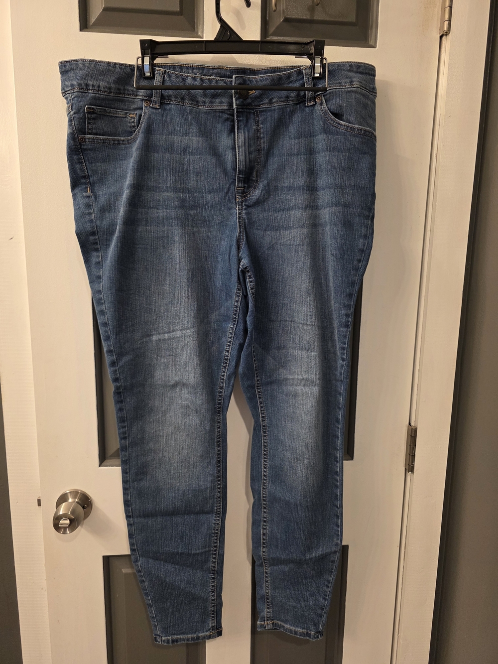 Maurices Dark Blue Skinny Leg Jeans Size 18w